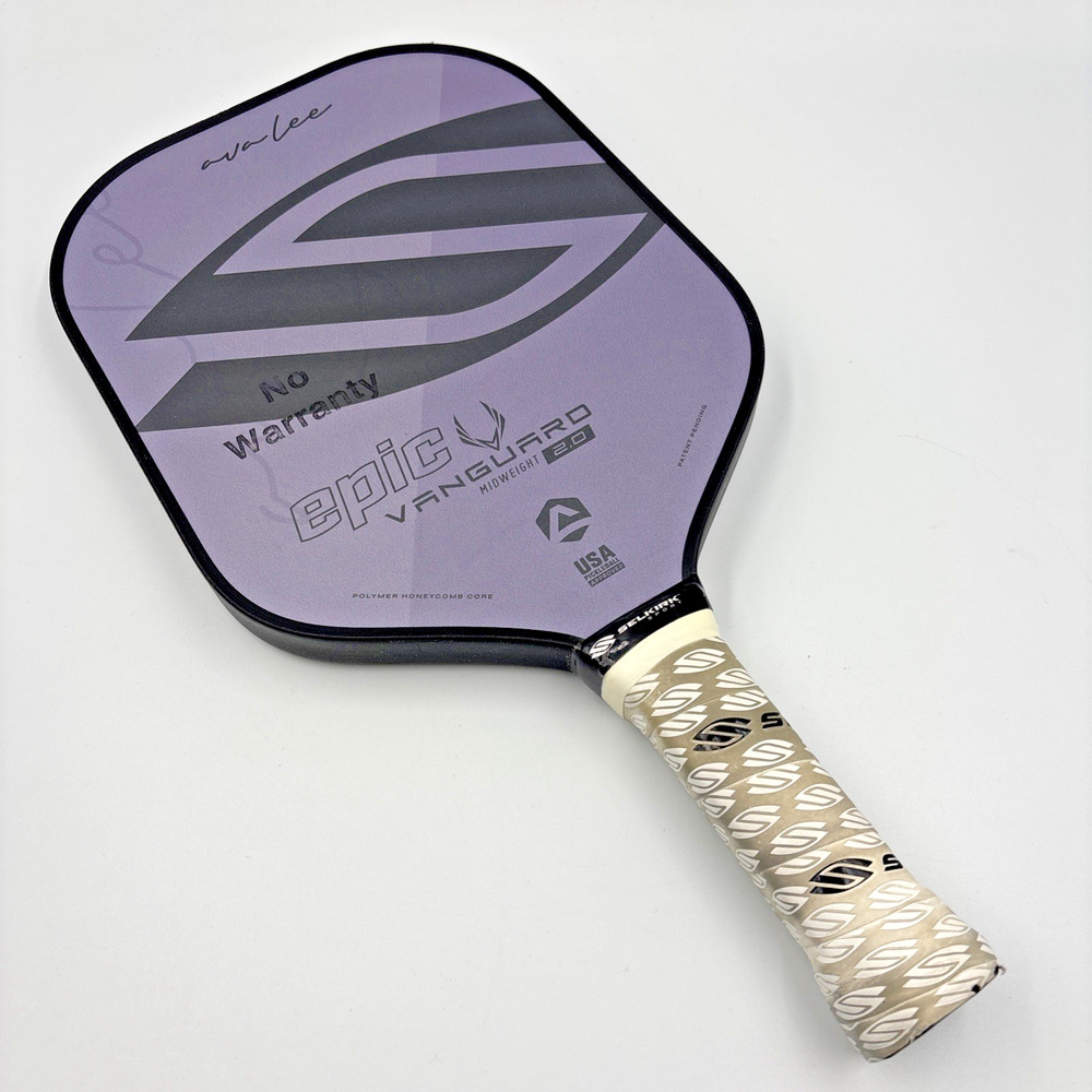Selkirk Ava Lee Epic Vanguard 2.0 Midweight Pickleball Paddle Purple Rose DEMO